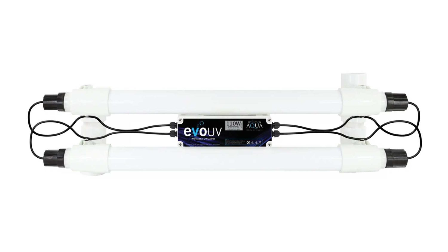 Evolution Aqua Evo 110W UV clarifier kills unicellular algae that cause green water, for a crystal clear and healthy pond. The evoUV range of clarifiers come in six different sizes from 15W-110W to cater for ponds of varying sizes, fish stocks, and sunlight exposure.