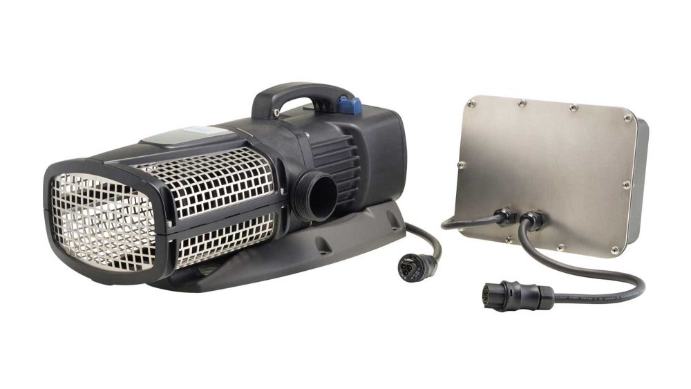 The Oase AquaMax Eco Expert 20000 12v is a powerful swim pond pump for supplying water to filters systems, waterfalls, and streams.