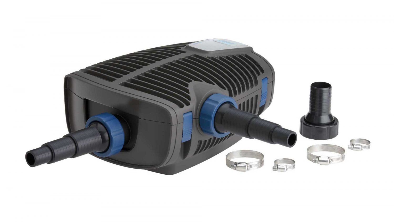 The Oase Aquamax Eco Premium 8000 is an energy-efficient filter and watercourse pump with an extra inlet.