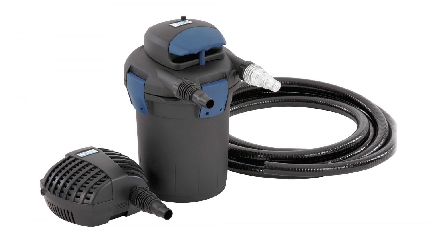 The Oase BioPress Set 4000 is suitable for natural ponds up to 4mยณ and goldfish ponds up to 2mยณ.