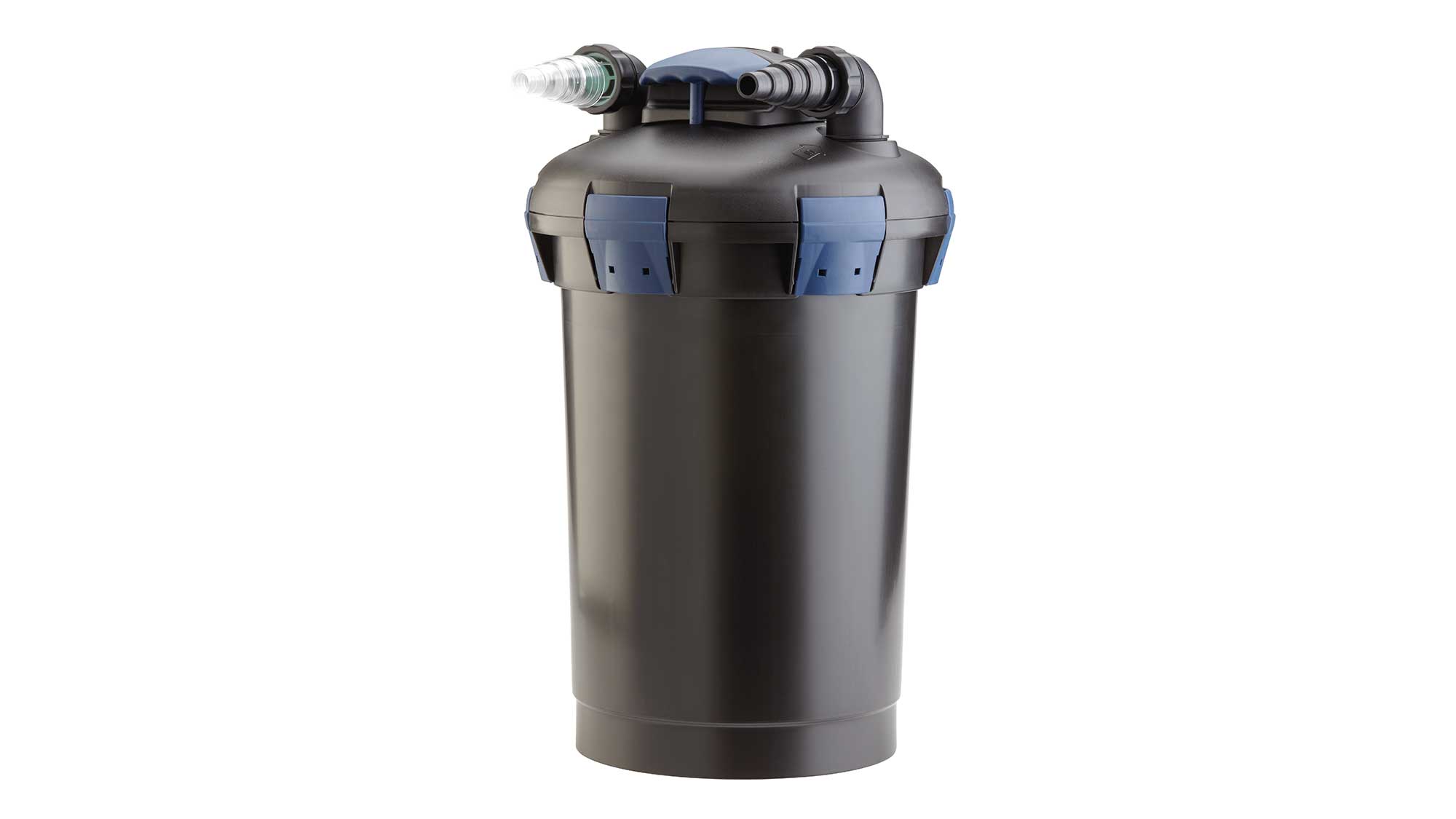 In addition to the UV, the BioPress Set 10000 has foam media to harvest solid waste and perform biological filtration.