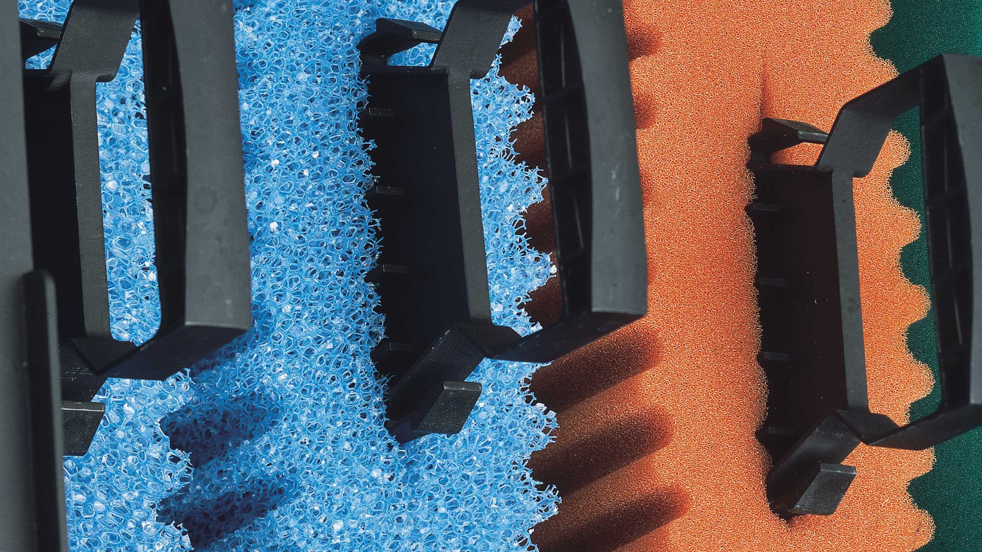 OASE105555-BioSmartUVC16000 The Oase BioSmart 16000 UVC through-flow filter has special foam media to break down pond waste and an integrated 11W UV for clear water.