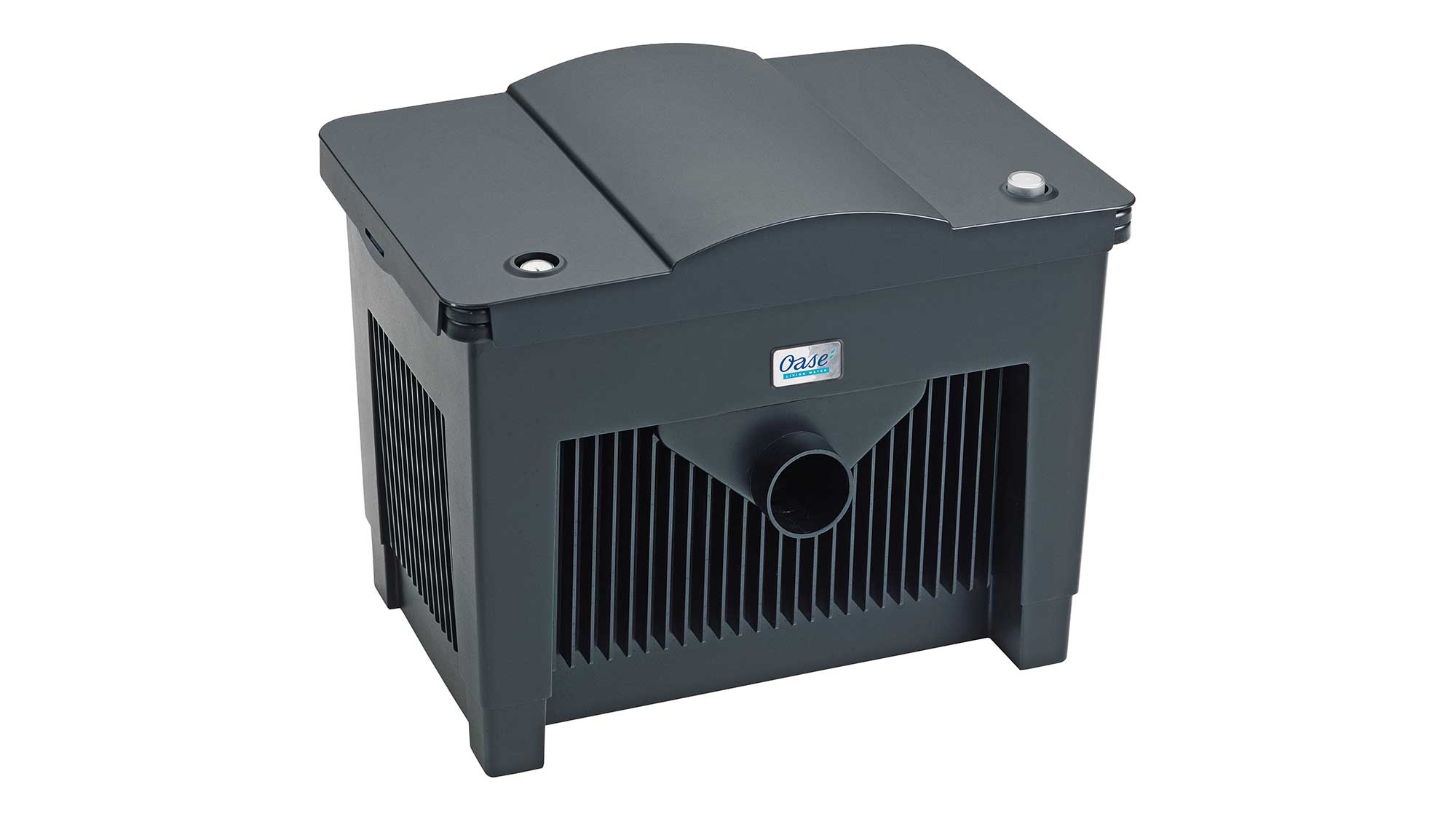 OASE105569-BioSmart18000 The Oase BioSmart 18000 through-flow filter has special foam media to break down pond waste.