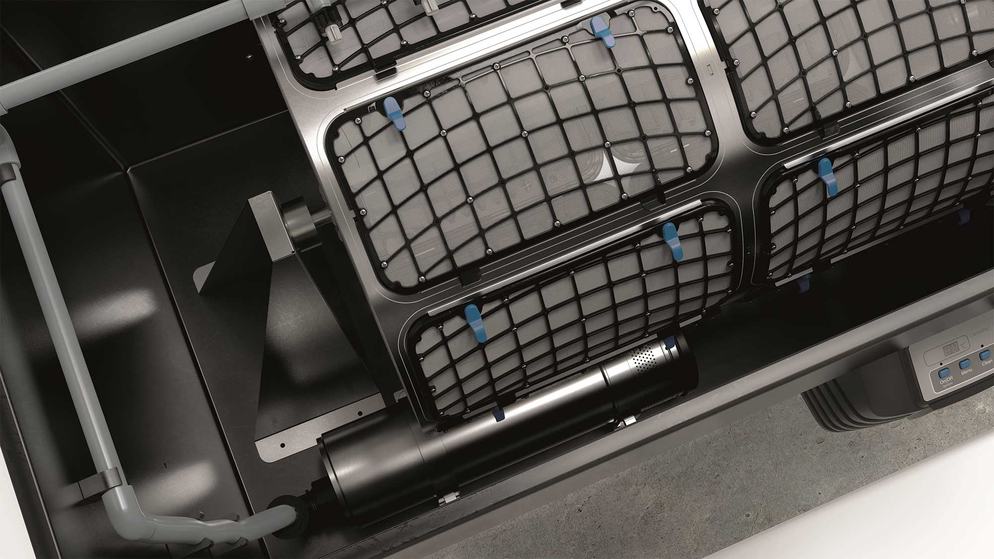 OASE105996-ProfiClear-Premium-TF-XL-Gravitation-EGC The Oase ProfiClear Premium XL Gravity-Fed Drum Filter is suited to very large natural or swim ponds up to 530mยณ and koi ponds up to 100mยณ.
