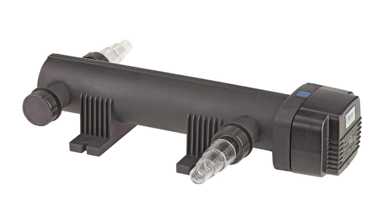 The Oase Vitronic 24W UV ensures clear water in natural ponds to 25m³ and goldfish ponds up to 12.5m³ killing algae that causes green water.