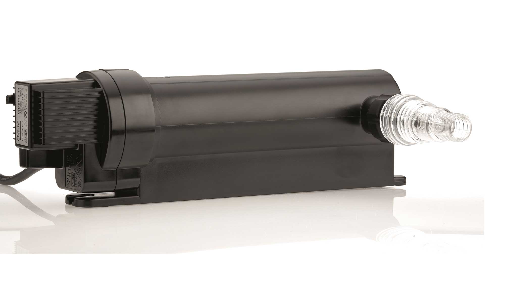 OASE106350-Vitronic11W The Oase Vitronic 11W UV ensures clear water in natural ponds to 10mยณ and goldfish ponds up to 5mยณ killing algae that causes green water.