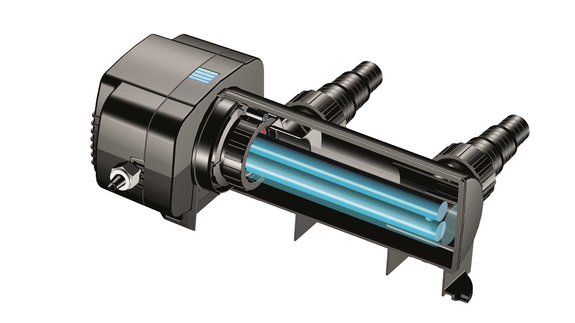 OASE106363-Vitronic11W The Oase Vitronic 11W UV ensures clear water in natural ponds to 10mยณ and goldfish ponds up to 5mยณ killing algae that causes green water.
