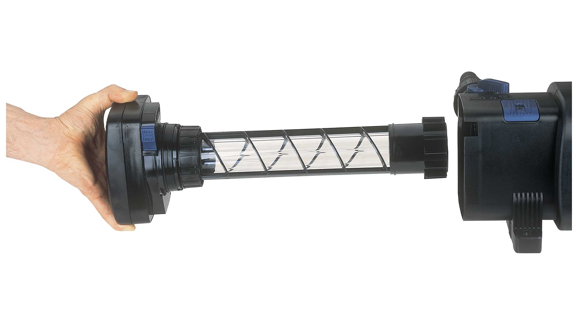 The Oase Bitron Eco 240W is a energy-efficient UV clarifier for large koi ponds and swim ponds that can save you up to 50% on your electricity bills.