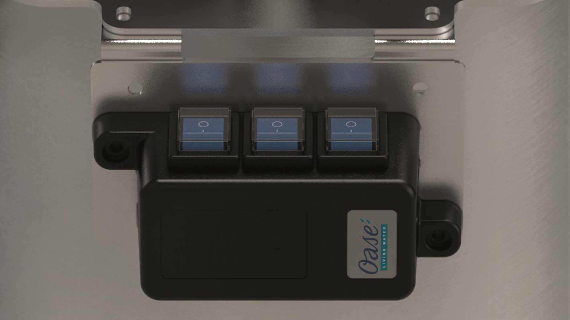 OASE106580-Bitron-Premium-180W The Oase Bitron Premium 180W is a high quality UV clarifier suited to large koi ponds and swim ponds.