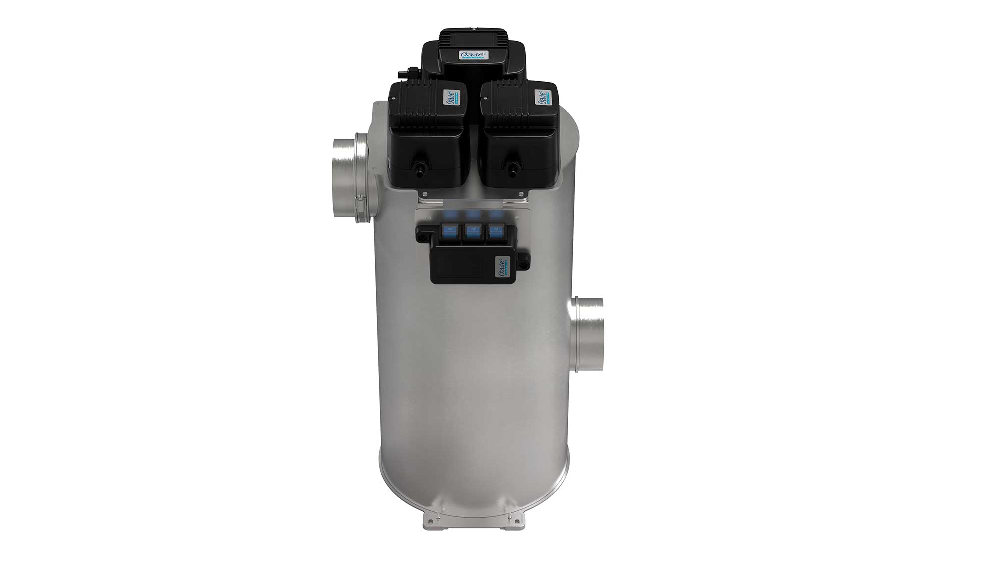 OASE106582-Bitron-Premium-180W The Oase Bitron Premium 180W is a high quality UV clarifier suited to large koi ponds and swim ponds.