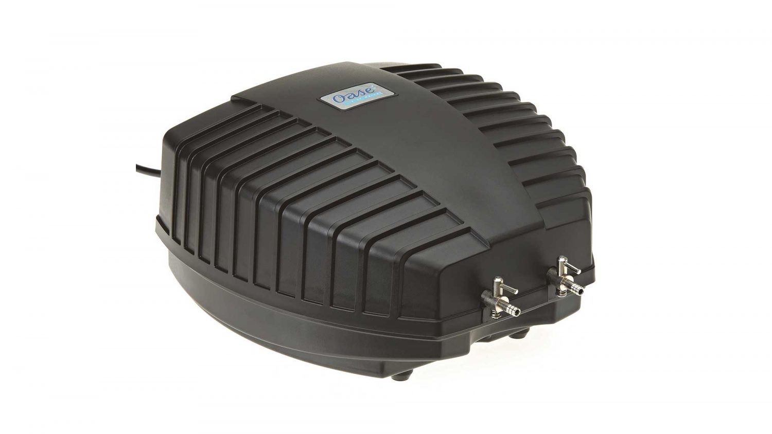 The Oase AquaOxy 1000 is a weatherproof, compact, and particularly quiet air pump. It is supplied complete with air hose and air stones.