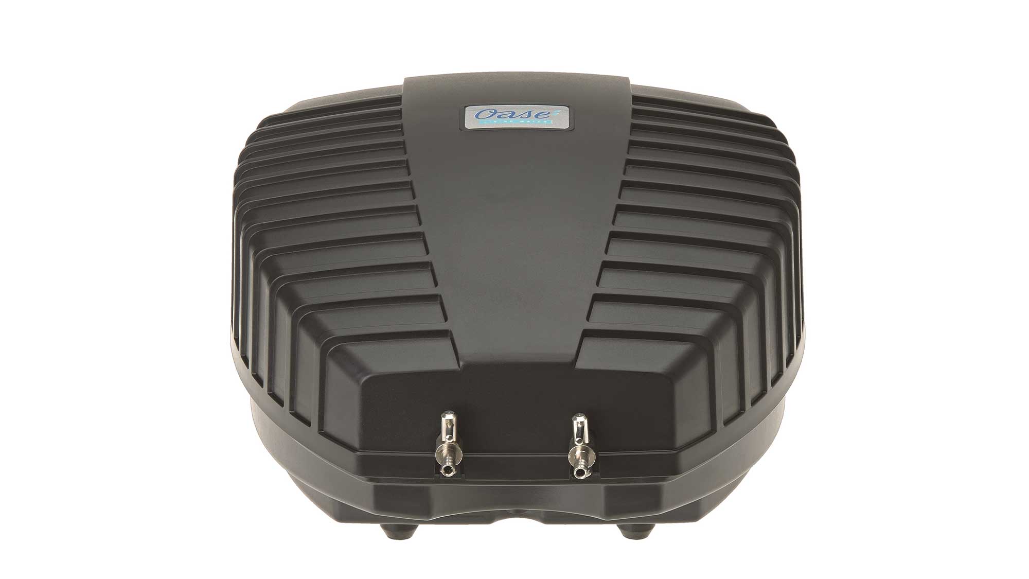 OASE106704-AquaOxyCWS1000 The Oase AquaOxy 1000 is a weatherproof, compact, and particularly quiet air pump. It is supplied complete with air hose and air stones.