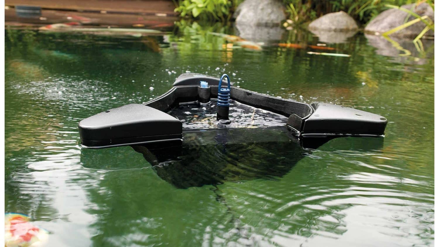 The Oase SwimSkim 50 is a floating pond skimmer that effectively harvests leaves and other debris from the surface of your pond.