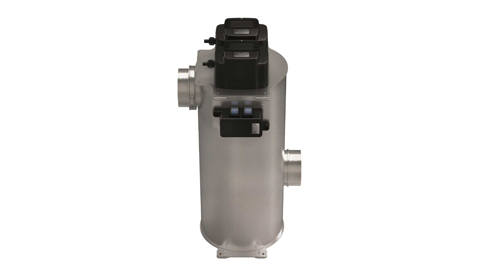 OASE158812-Bitron-Premium-120W The Oase Bitron Premium 120W is a high quality UV clarifier suited to large koi ponds and swim ponds.