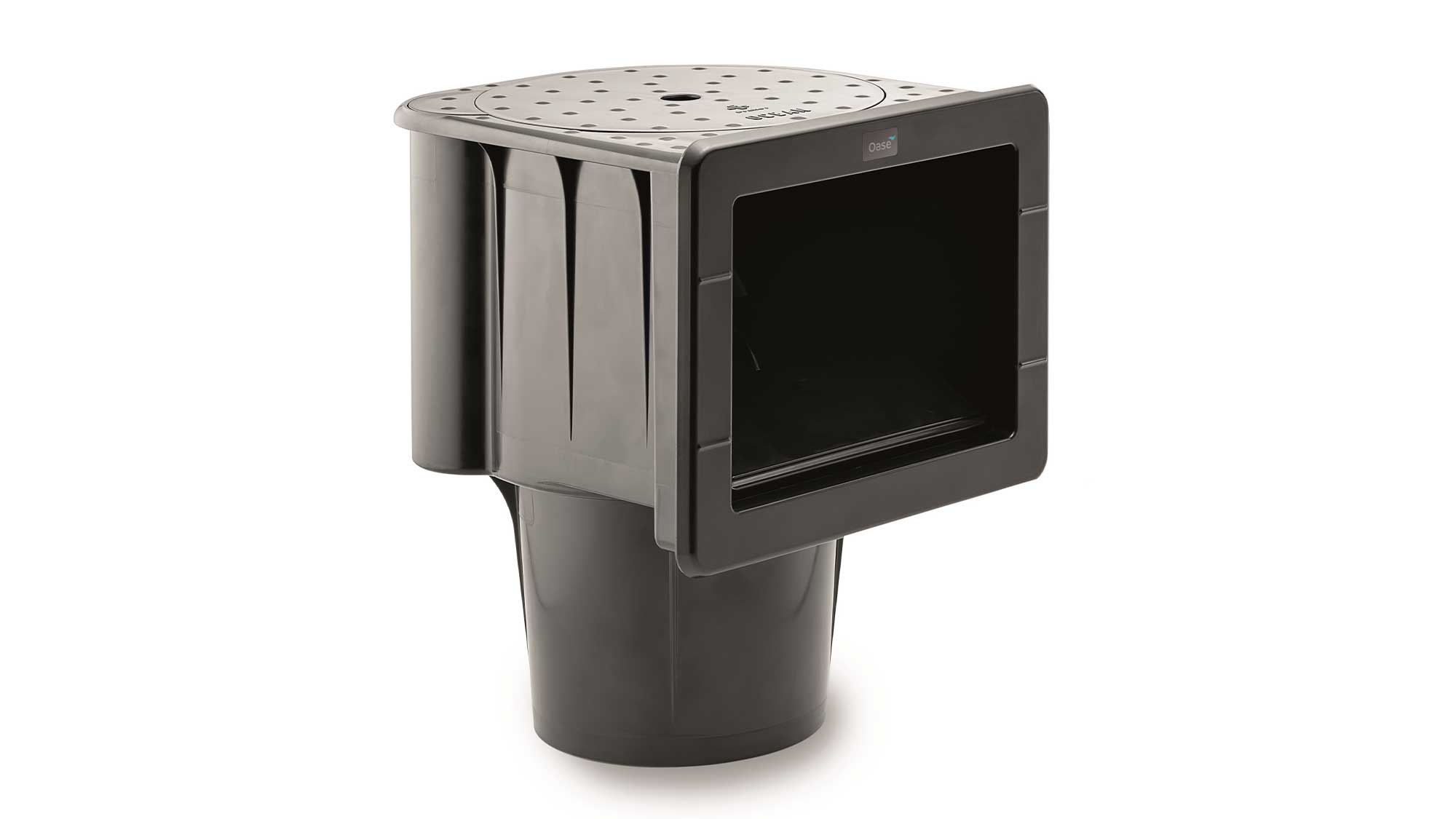 ProfiSkim Wall The Oase ProfiSkim Wall is a pond skimmer design for gravity fed filter systems, and is installed into your pond wall during construction.