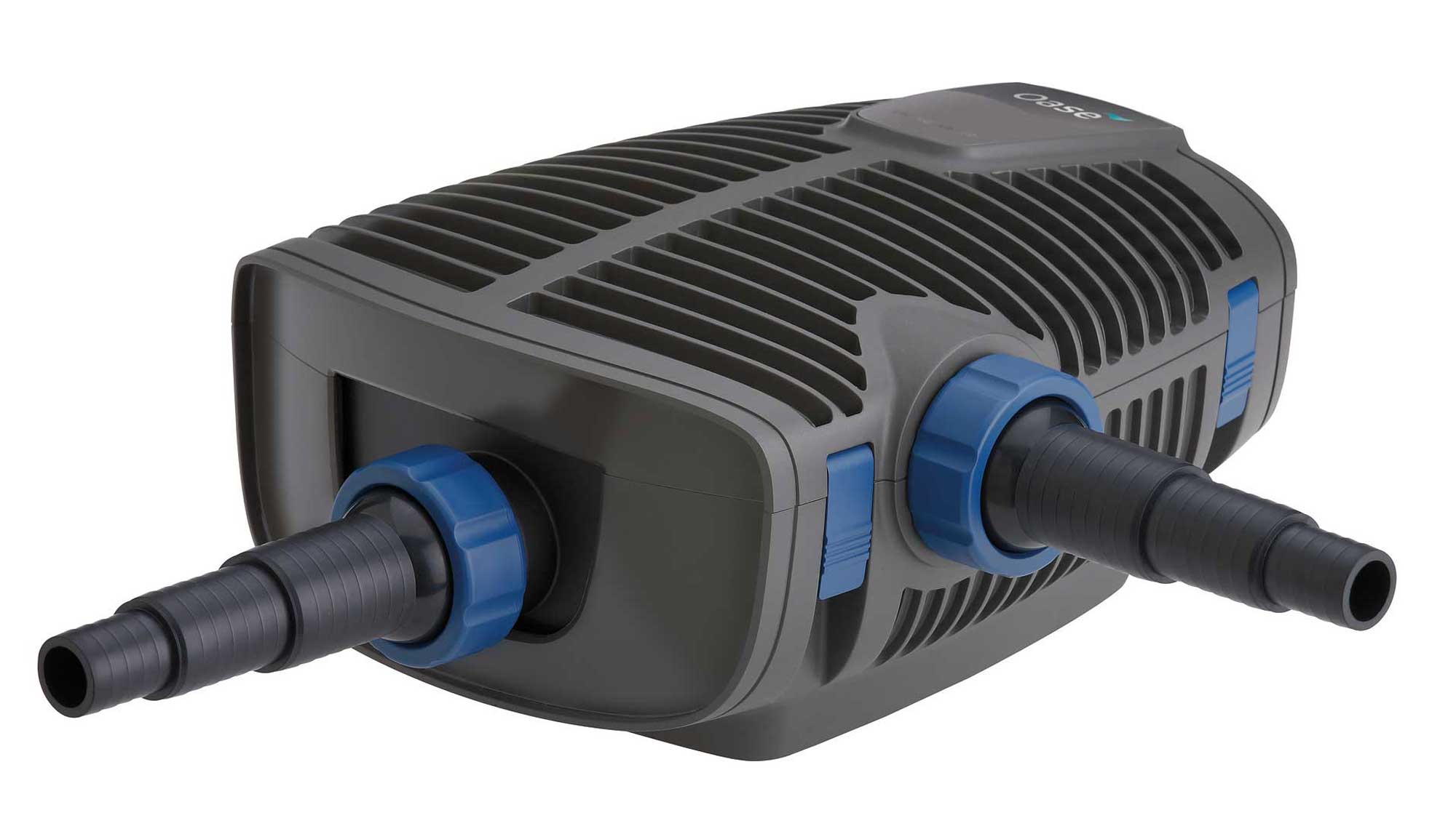 Oase Aquamax Eco Premium 7000 The Oase Aquamax Eco Premium 7000 is an energy-efficient filter and watercourse pump with an extra inlet to draw water from 2 locations.