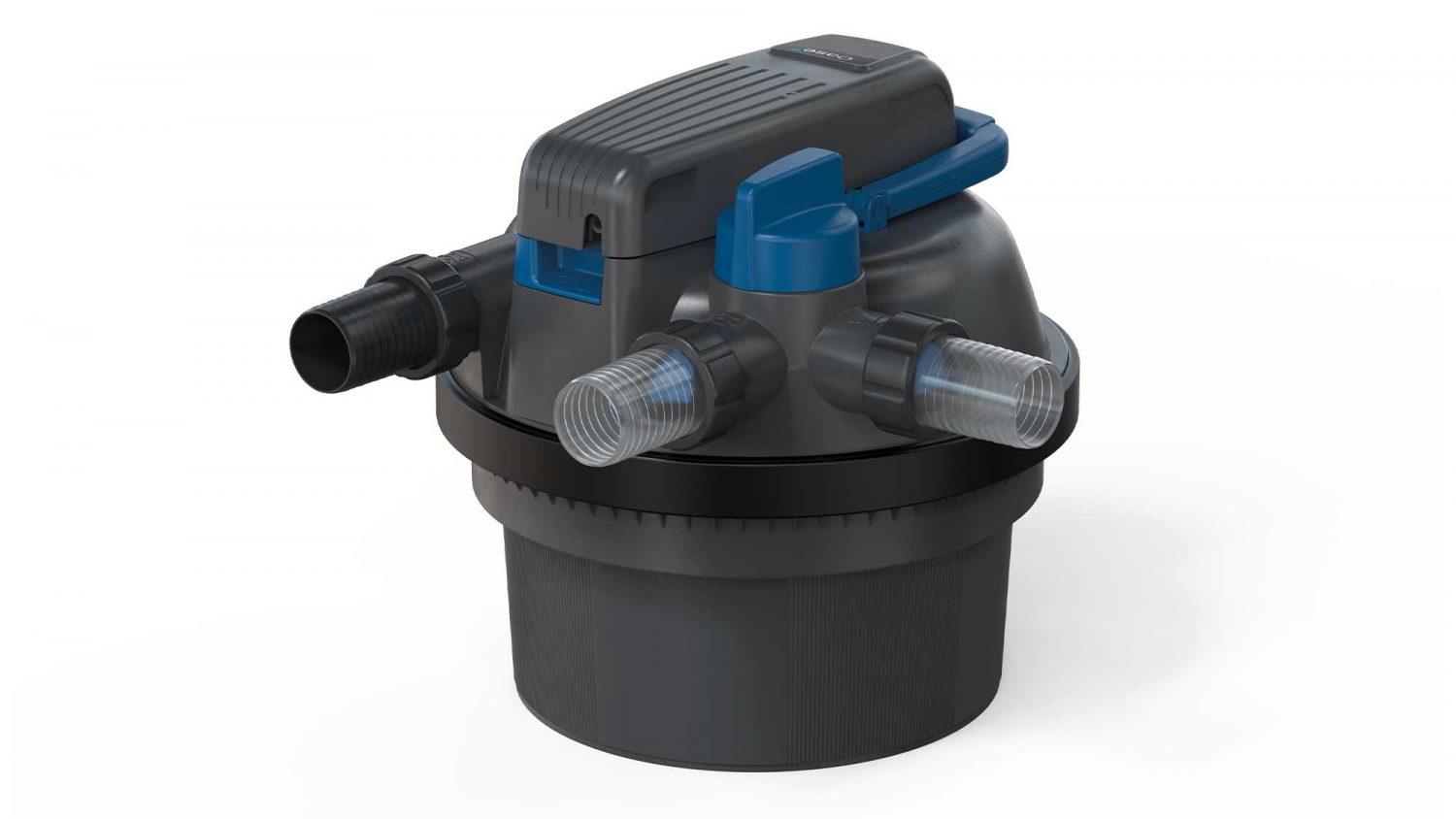 The FiltoClear Set 5000 is suitable for natural ponds up to 5mยณand goldfish ponds up to 2.5mยณ.