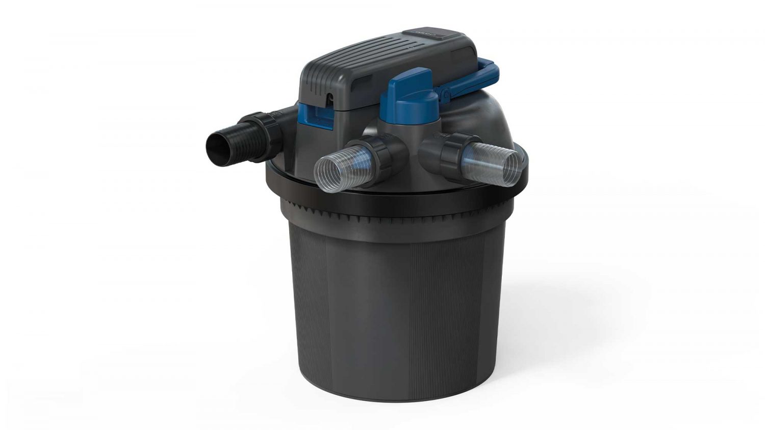 The Oase FiltoClear 13000 pressure filter has an integrated 24W UV clarifier, and is suitable for natural ponds to 13mยณ and goldfish ponds to 7mยณ.