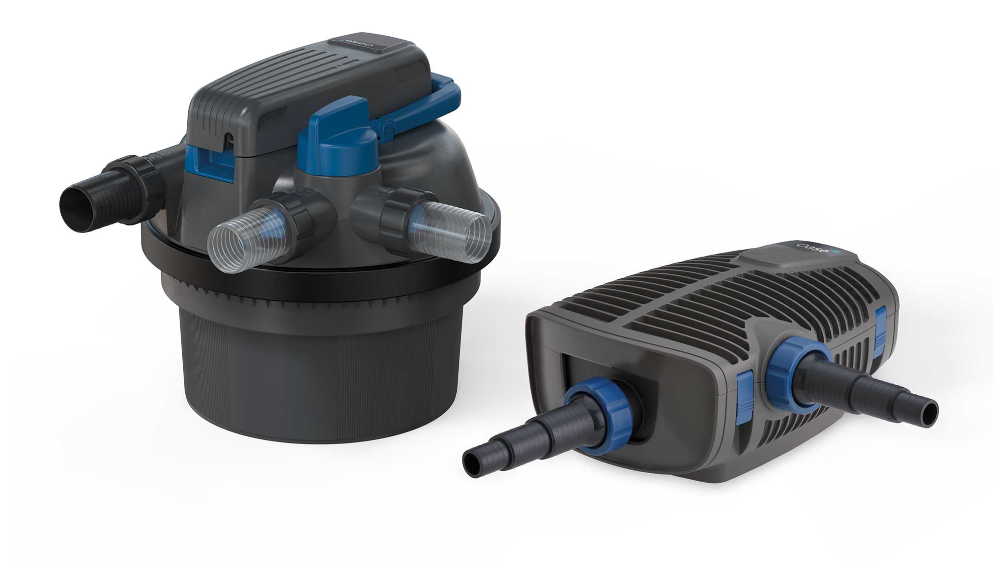 FiltoClear Set 5000 OC The FiltoClear Set 5000 OC is a complete pond filter set, including a 5,000 litre pond pressure filter, filter pump, and integrated 18W UV clarifier.