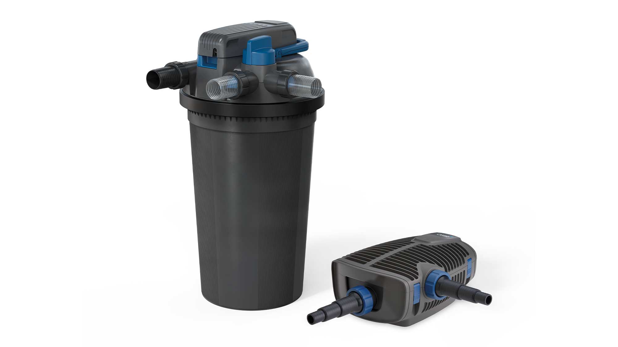 FiltoClear Set 31000 OC The FiltoClear Set 31000 OC is a complete pond filter set, including a 31000 litre pressure filter, filter pump, and integrated 60W UV clarifier.