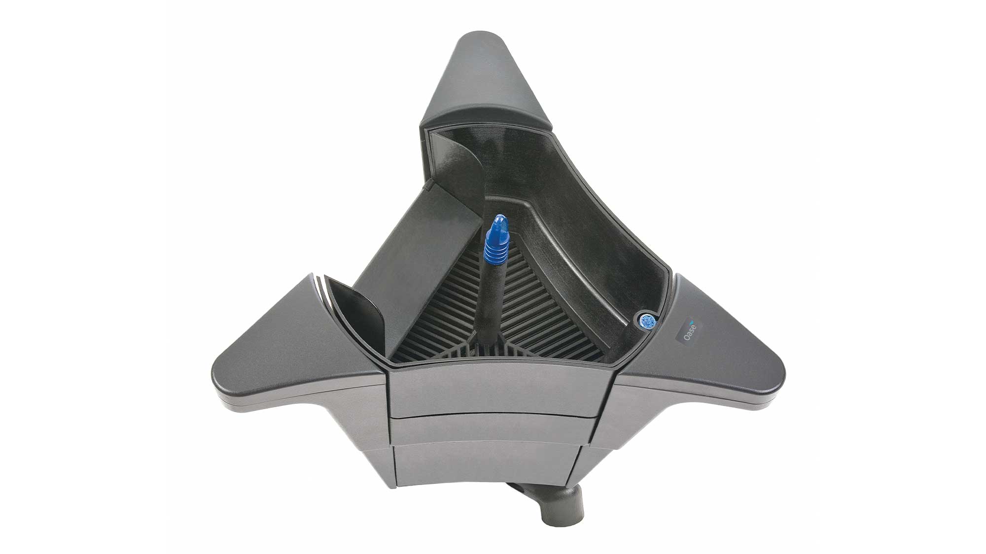 OASE159078-SwimSkimCWS The Oase SwimSkim 50 is a floating pond skimmer that effectively harvests leaves and other debris from the surface of your pond.