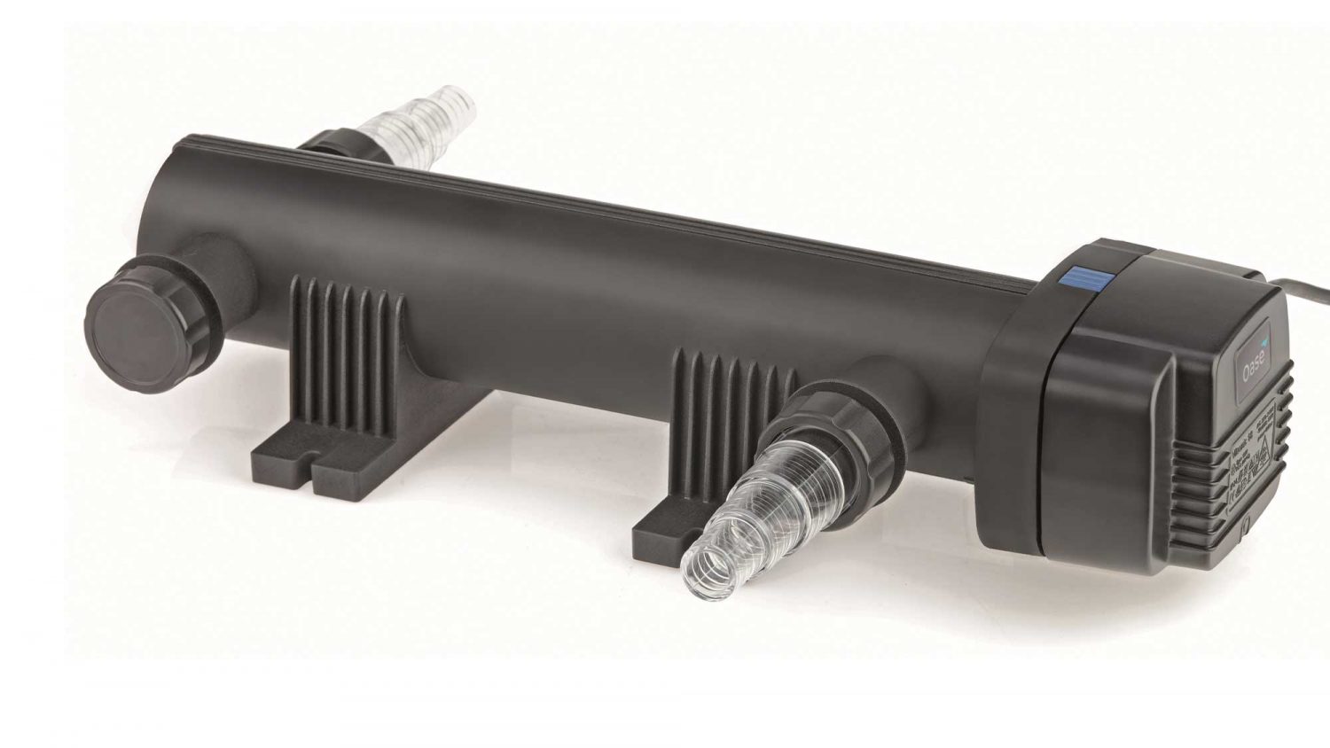 The Oase Vitronic 55W UV ensures clear water in natural ponds to 60m³ and goldfish ponds up to 30m³ killing algae that causes green water.