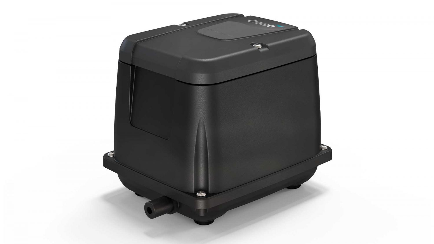The Oase AquaOxy 2500 is a weatherproof, compact, and particularly quiet air pump. It is supplied complete with air hose and air stones.