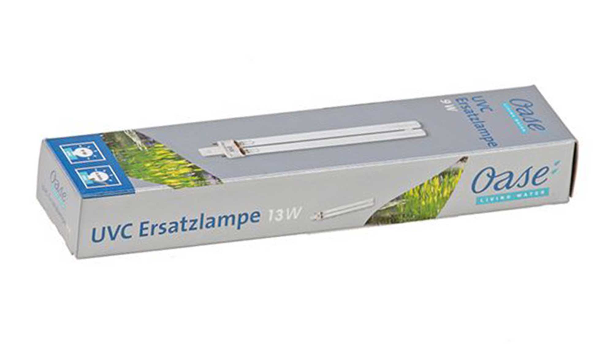 Genuine replacement Oase 13W UV bulb. UV bulbs have a lifespan of approximately 1 year, and should therefore be changed annually.