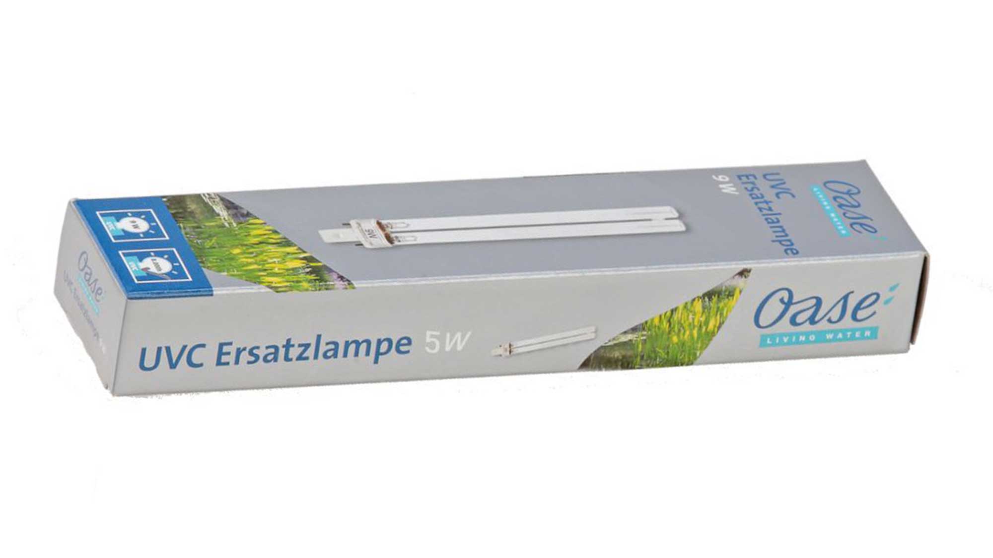 Genuine replacement Oase 5W UV bulb. UV bulbs have a lifespan of approximately 1 year, and should therefore be changed annually.
