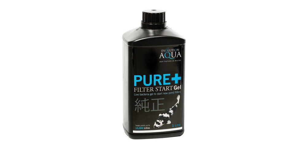PURE+ Filter Start Gel 1 litre is a live, concentrated bacteria culture for maturing new pond filters. The gel based solution sticks to any type of filter media, allowing the nitrifying bacteria it contains to rapidly colonise your filter. Once the filter media has been coated with PURE+ Filter Start Gel, the beneficial bacteria within the gel will speed up the maturation of your filter media, while helping to convert ammonia and nitrite, resulting in less stressed fish.
