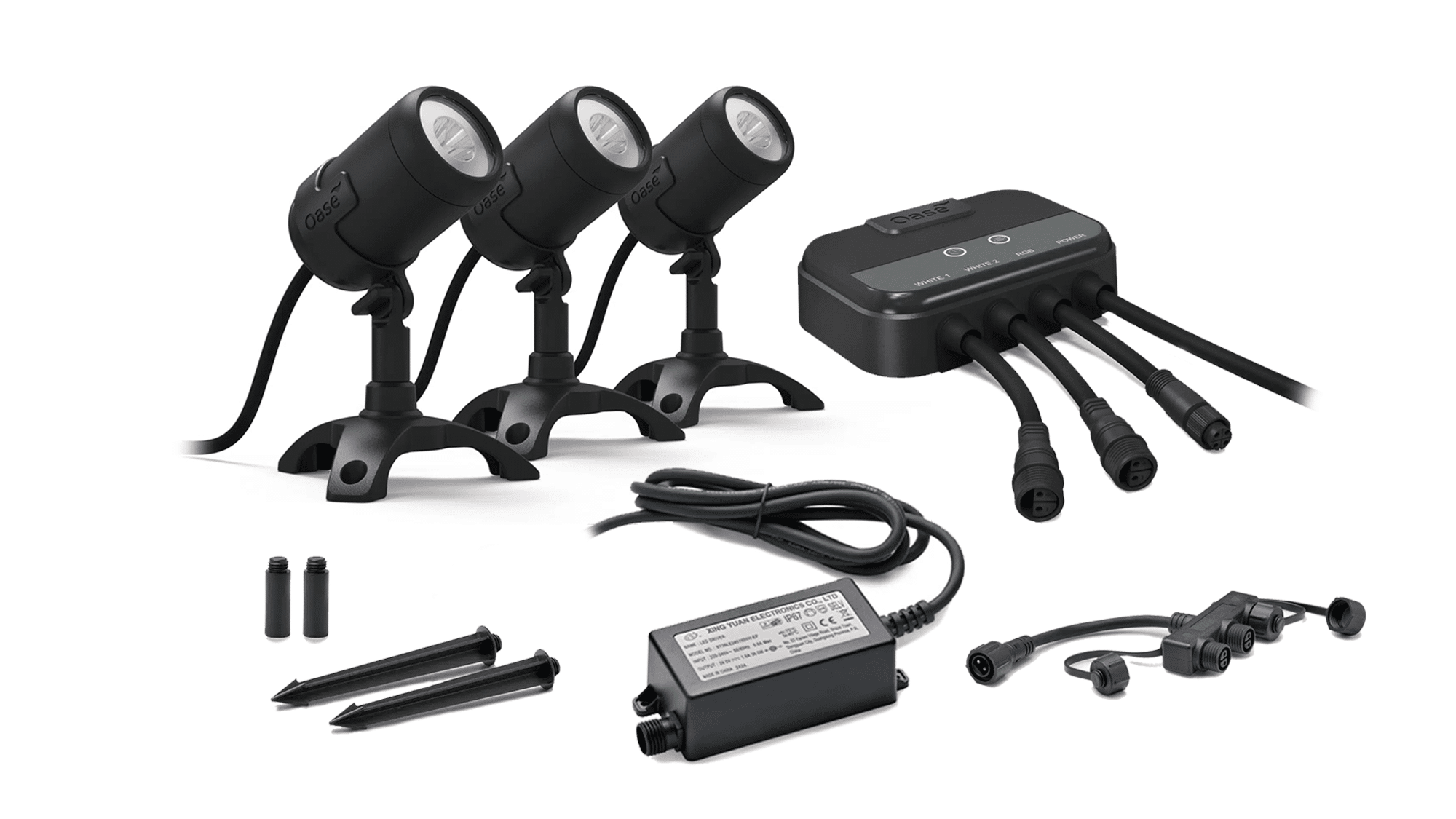 RGB set of 3 lights LunAqua Connect Complete Set 3 RGB Spots