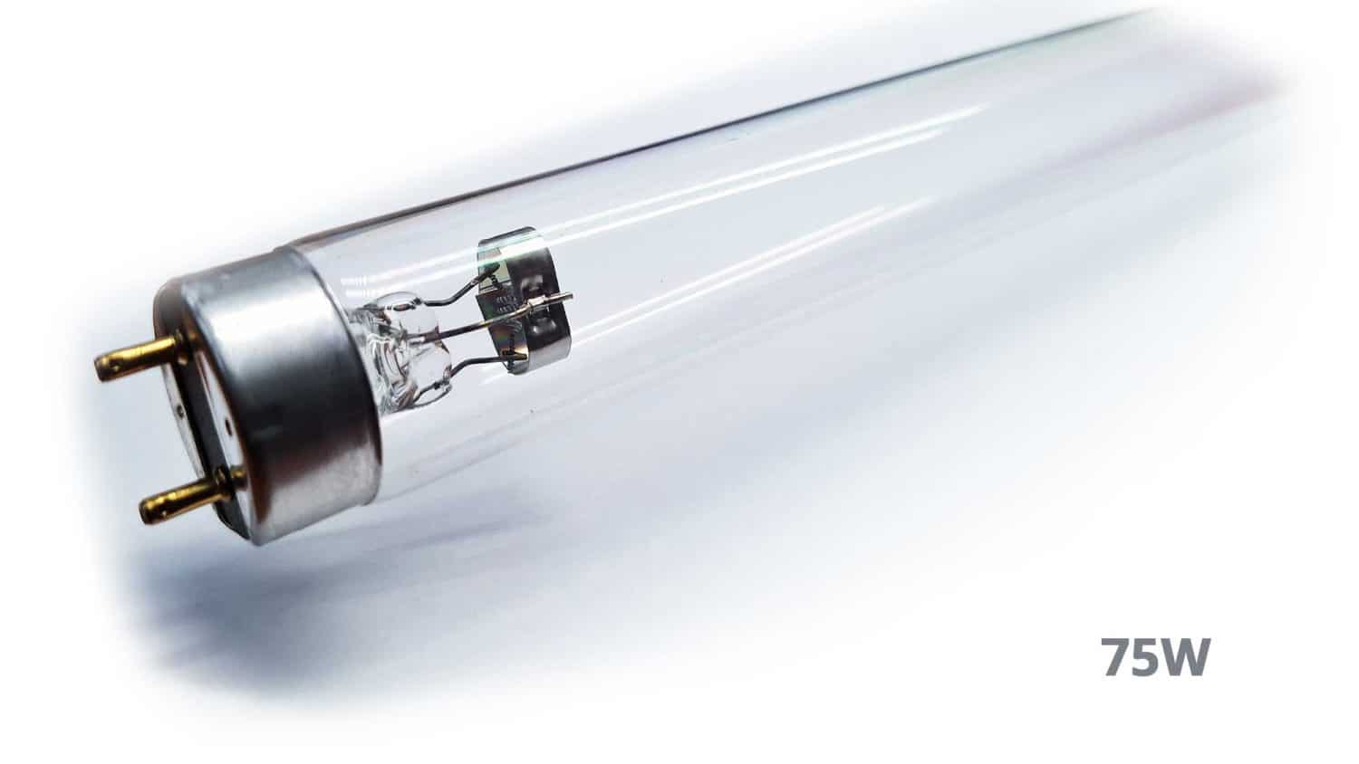 The Evolution Aqua 75W T8 UV Bulb is a replacement ultra violet bulb for use with Evolution Aqua UV Clarifiers, and other UV equipment that uses standard-sized T8 bulbs.