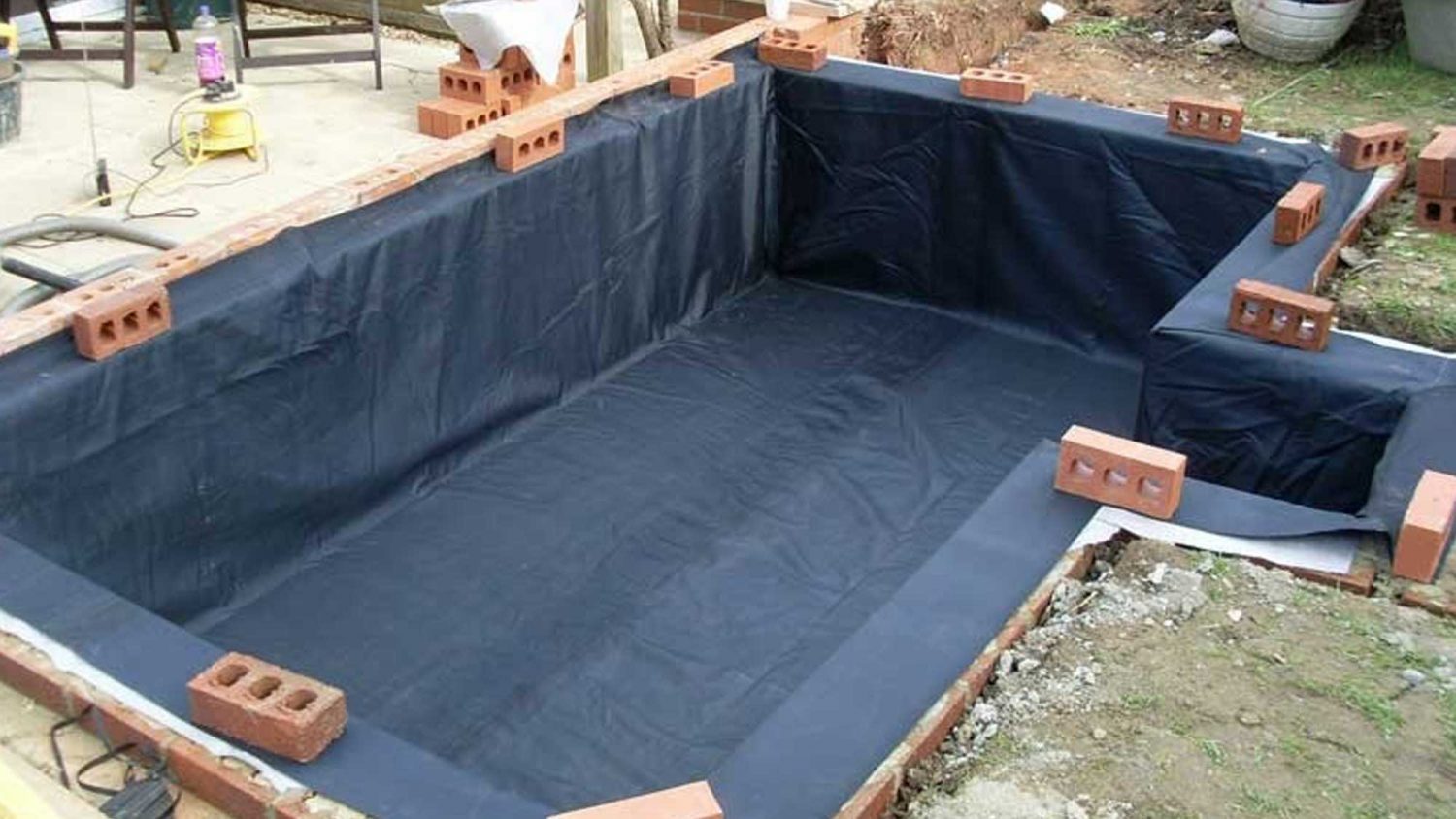 Box weld pond liners are custom made to the dimensions of your pond or water feature. They slot into your pond snuggly with no folds or pleats.